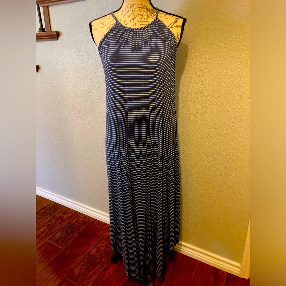 Blue & White Stripe Dress